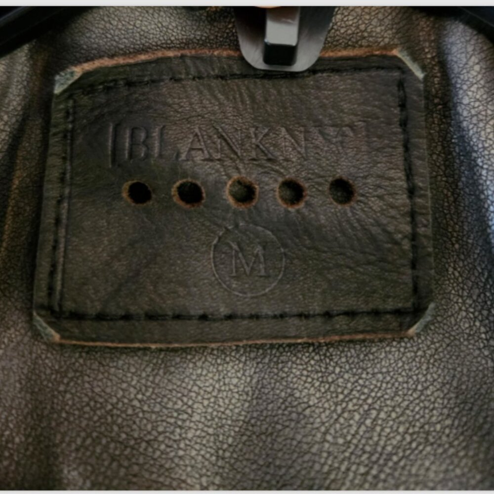 Blank NYC Faux Leather Crop Moto Belted Jacket - Picture 11 of 15